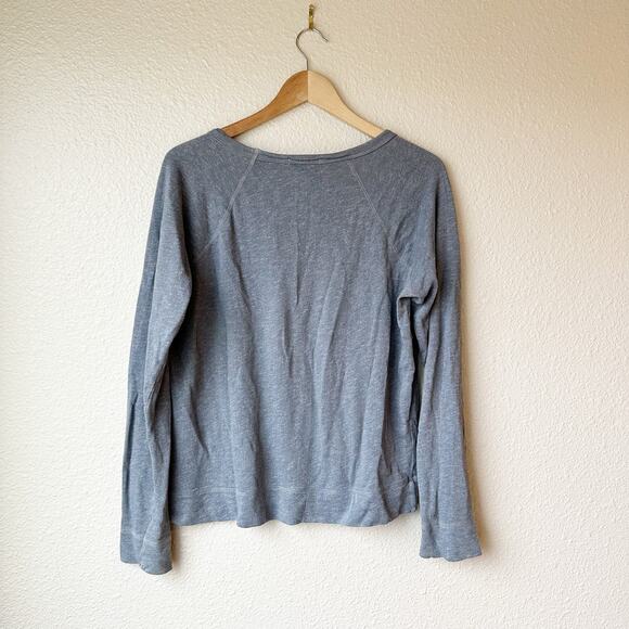 James Perse Vintage French Terry Cropped Raglan Pullover WXT3964CU Sz 4 XL - Picture 5 of 7